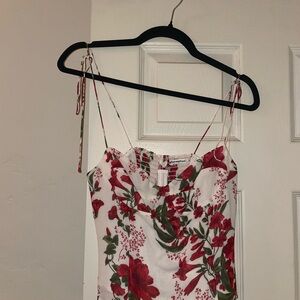 Reformation Floral Spaghetti Strap Top